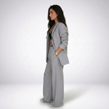 Elise Blazer and Wide-Leg Trouser Set – view 4