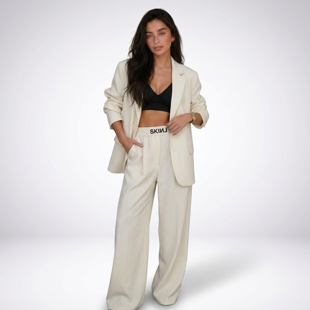 Elise Blazer and Wide-Leg Trouser Set – view 9