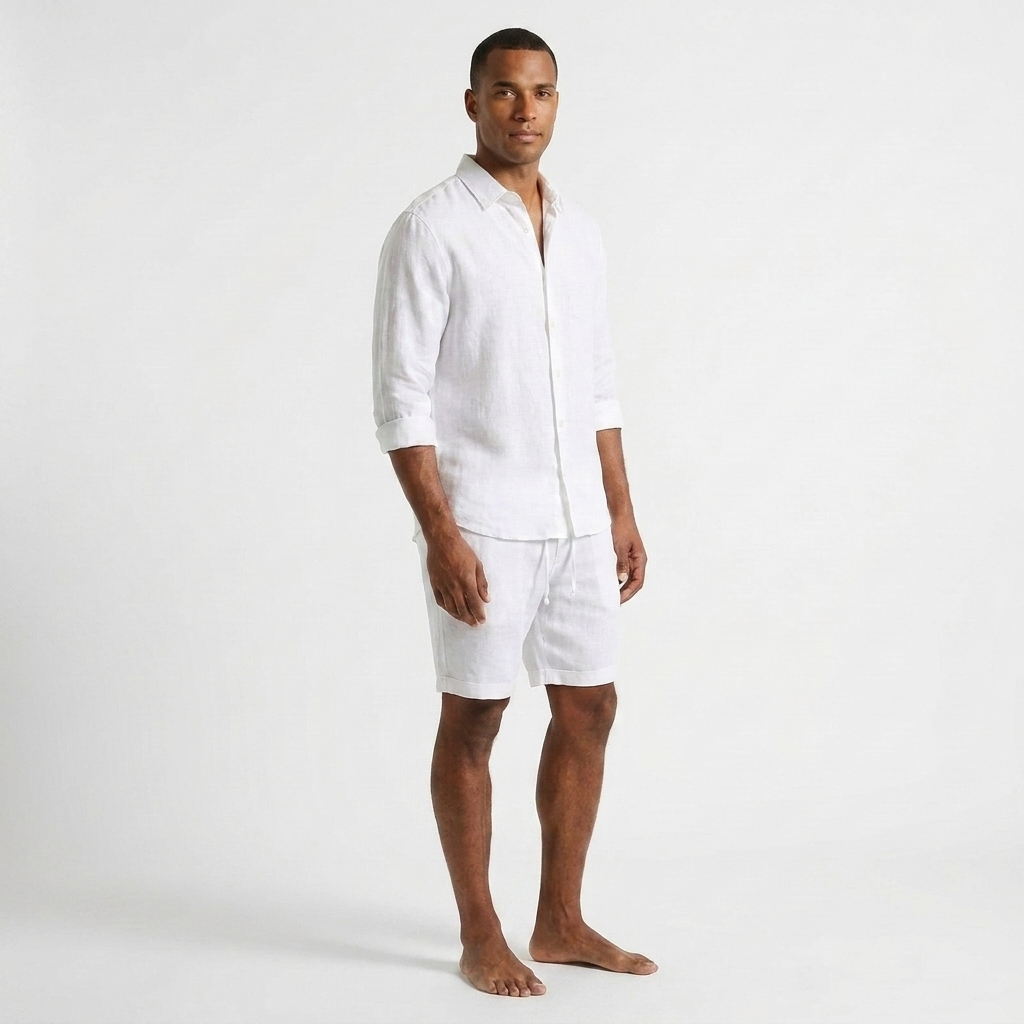 Ellington Linen Drawstring Shorts – view 1