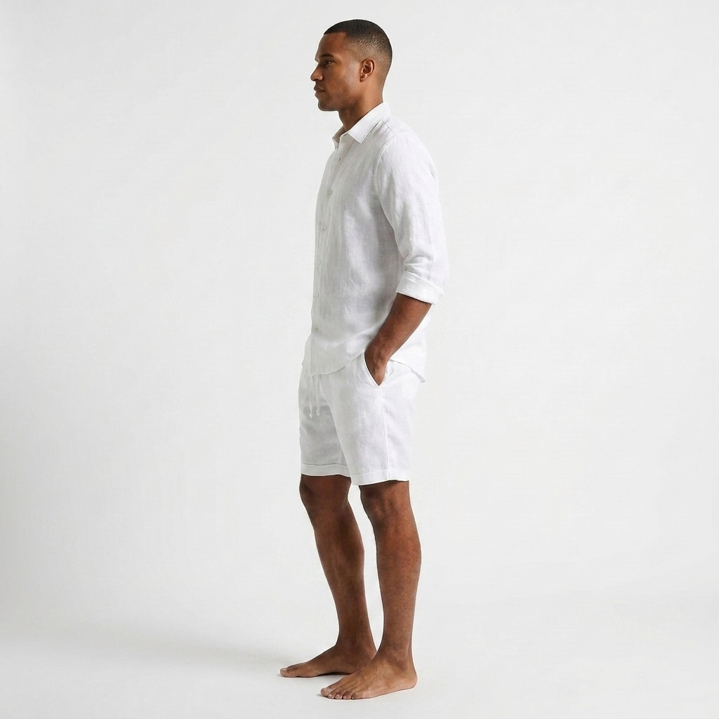 Ellington Linen Drawstring Shorts – view 6