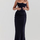 Elodie Strapless Corset Maxi Dress – view 9