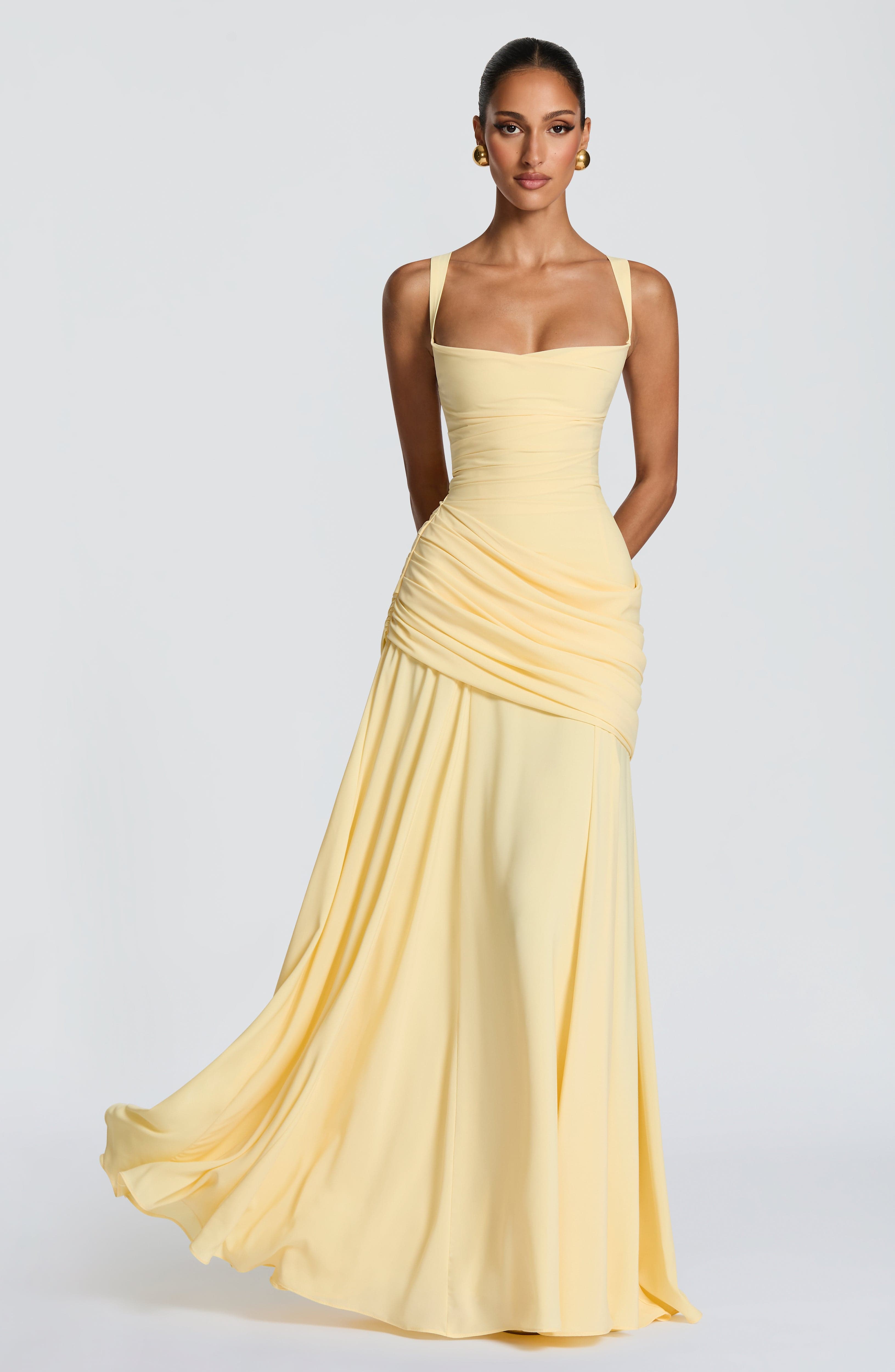 Eloise Draped Maxi Dress – view 1