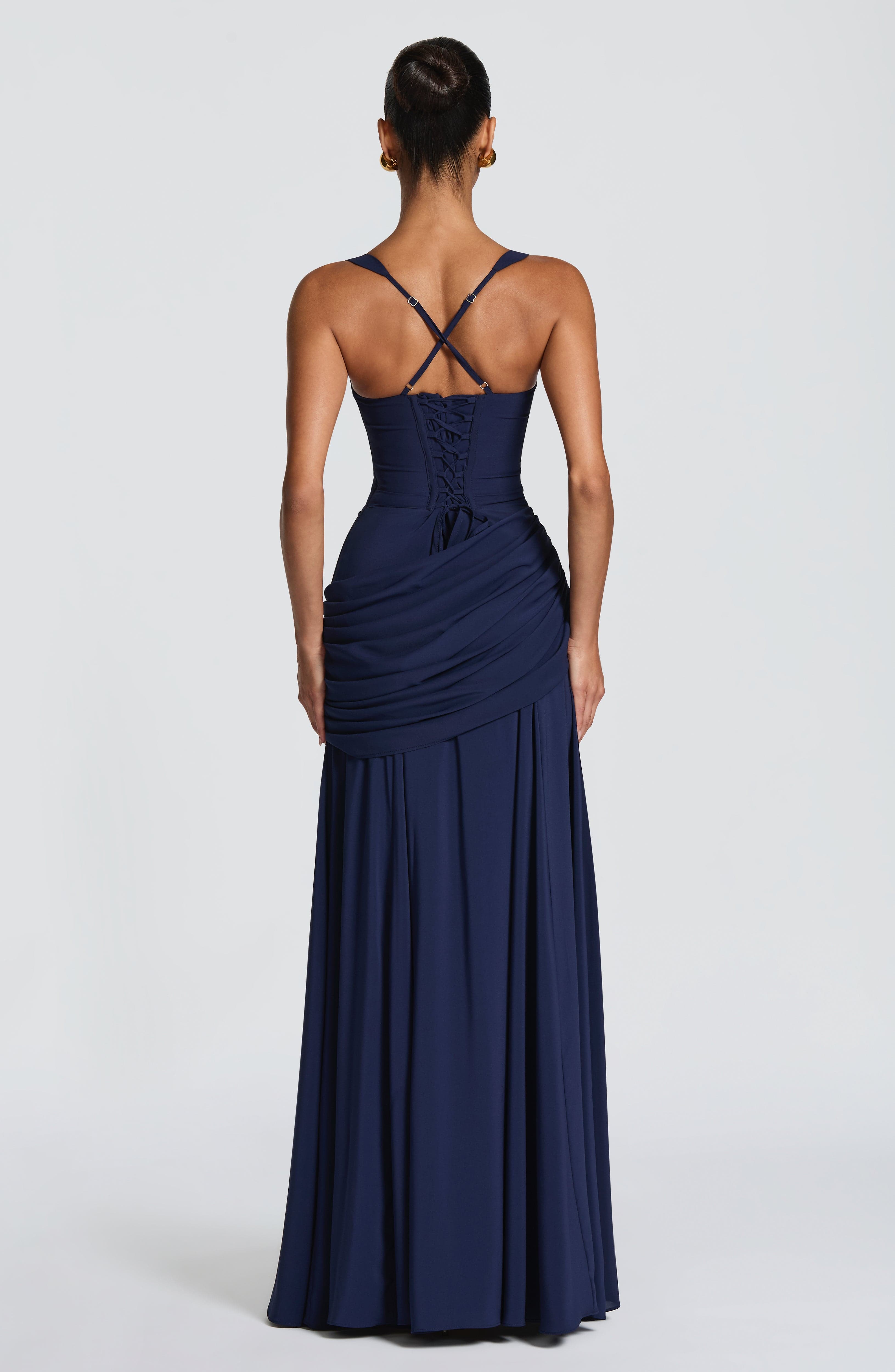 Eloise Draped Maxi Dress – view 11