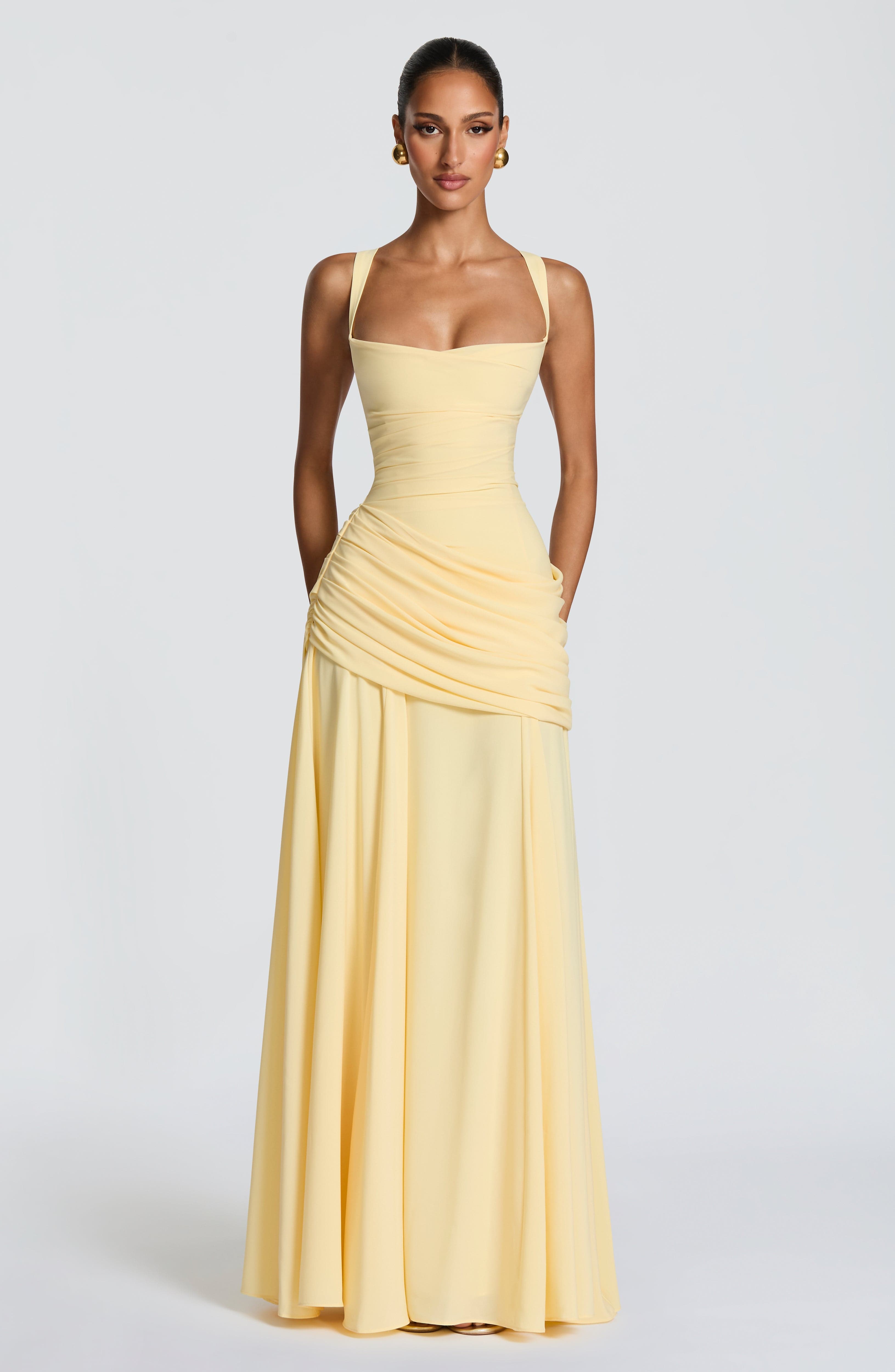 Eloise Draped Maxi Dress – view 4
