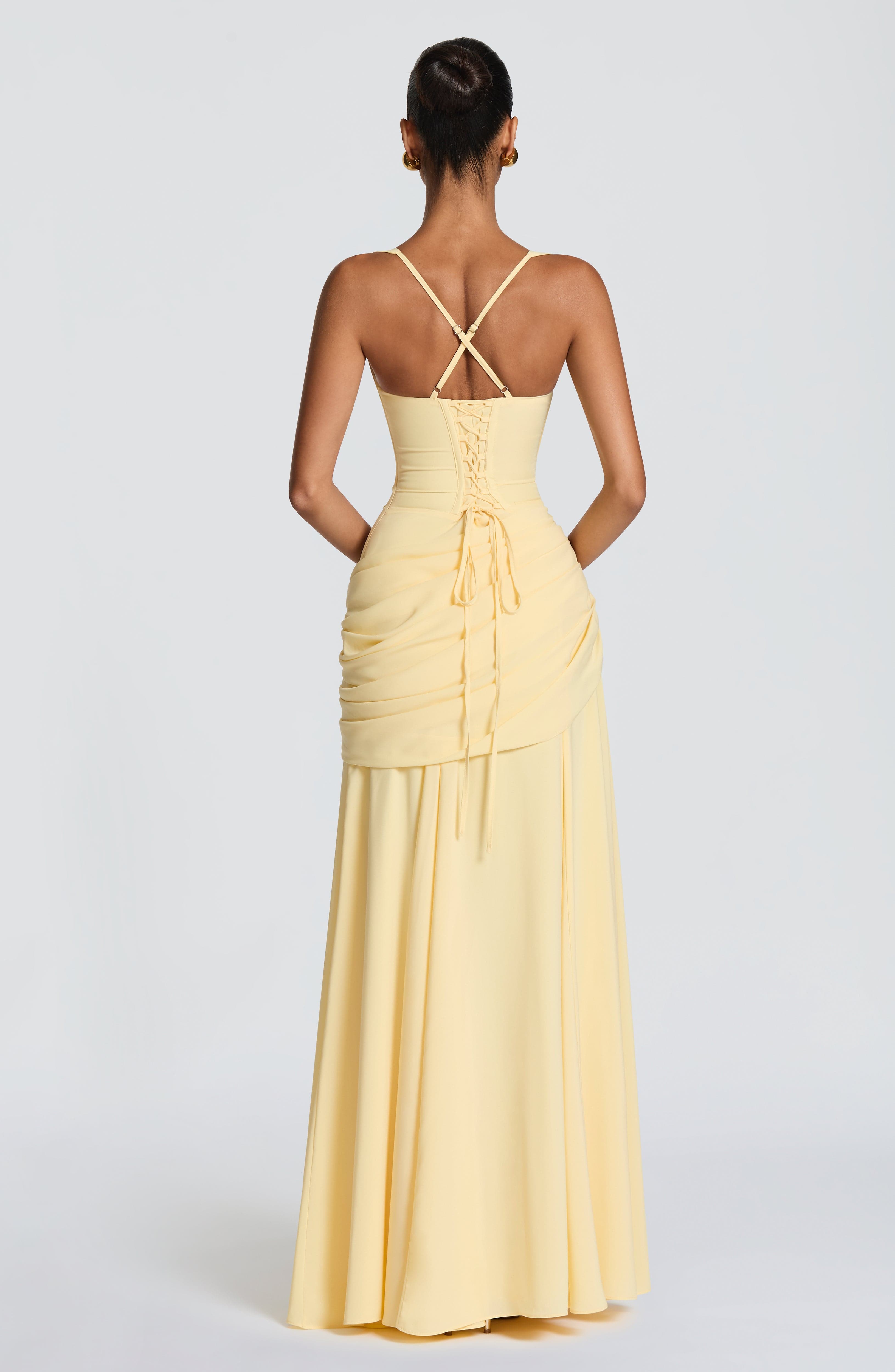 Eloise Draped Maxi Dress – view 5