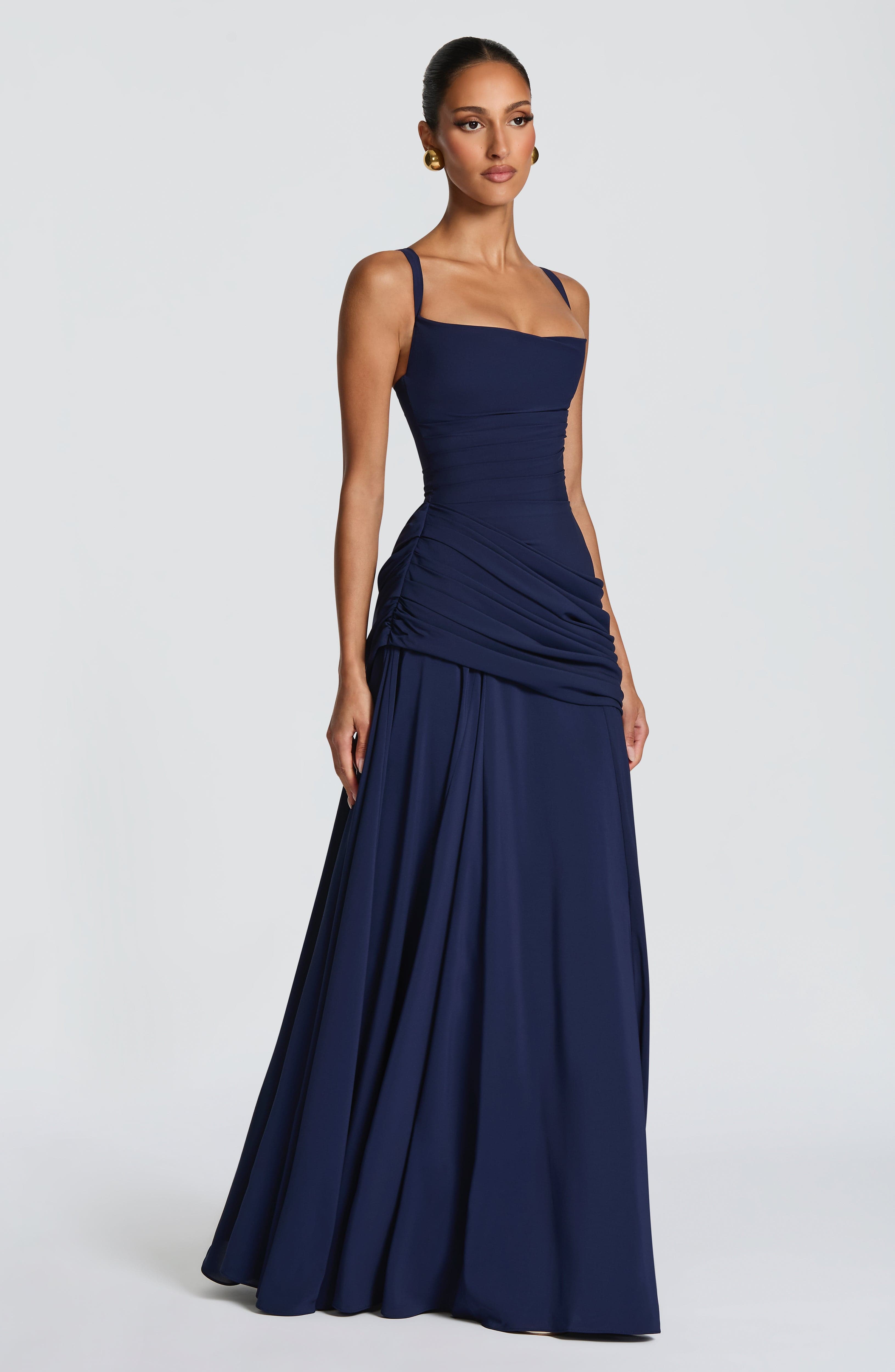 Eloise Draped Maxi Dress – view 9