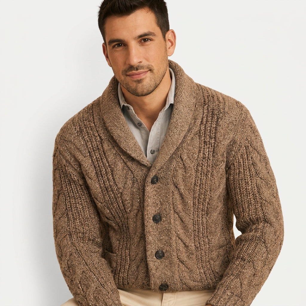 Everett Button-Front Knit Cardigan – view 4