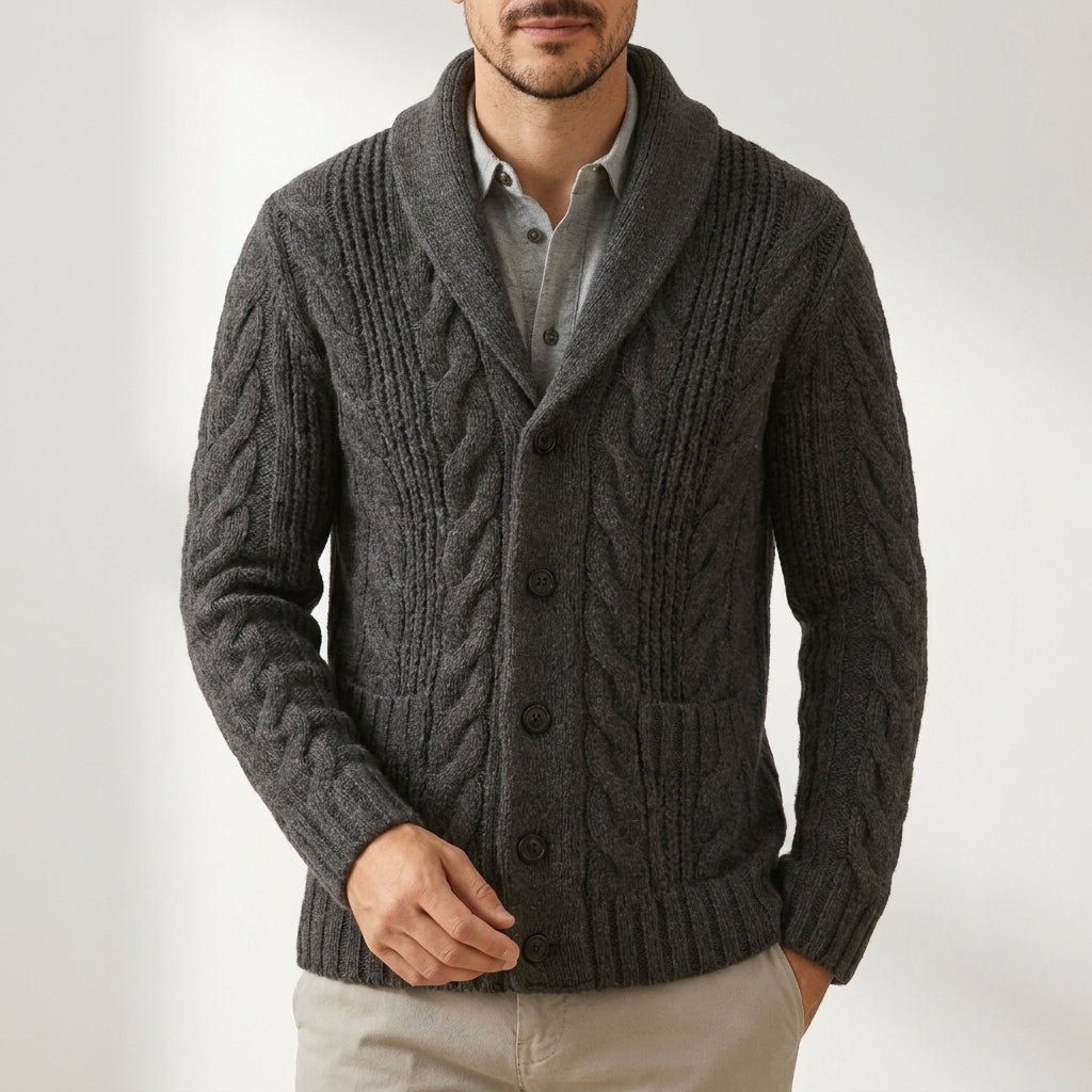 Everett Button-Front Knit Cardigan – view 5