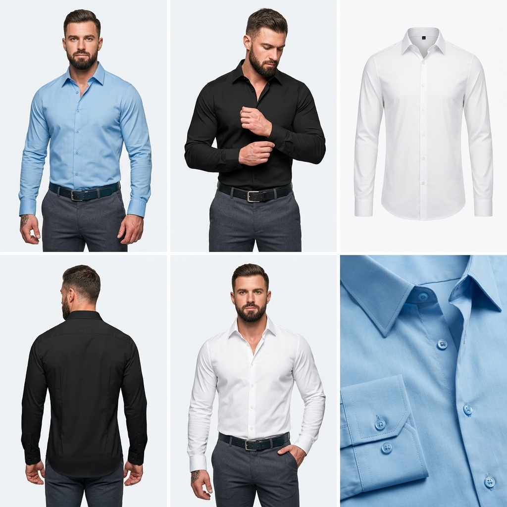 Exeter Stretch Slim Fit Dress Shirt – view 3