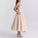 Felicity Corset Fit-and-Flare Midi Dress – view 10