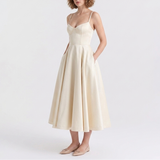 Felicity Corset Fit-and-Flare Midi Dress – view 12
