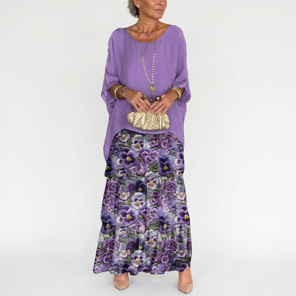 Fleur Tiered Ruffle Chiffon Maxi Dress – view 14
