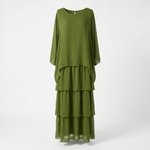 Fleur Tiered Ruffle Chiffon Maxi Dress – view 4