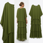 Fleur Tiered Ruffle Chiffon Maxi Dress – view 5