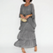 Fleur Tiered Ruffle Chiffon Maxi Dress – view 8