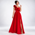 Lacey & Brooks | Florence One-Shoulder Ruffle Maxi Dress