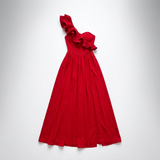 Florence One-Shoulder Ruffle Maxi Dress – view 4
