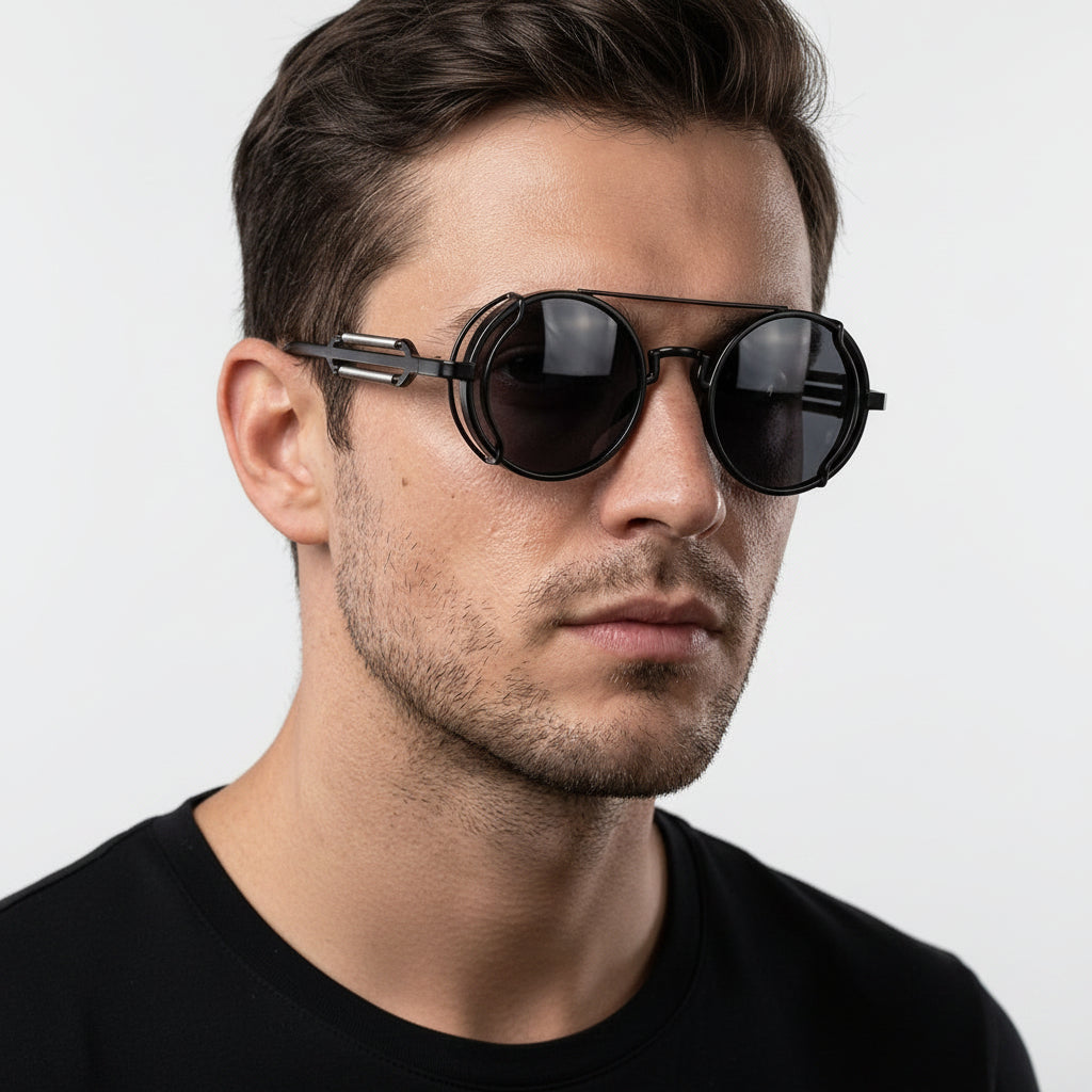 Forbes Round Double-Bridge Sunglasses – view 1