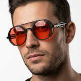 Forbes Round Double-Bridge Sunglasses – view 2
