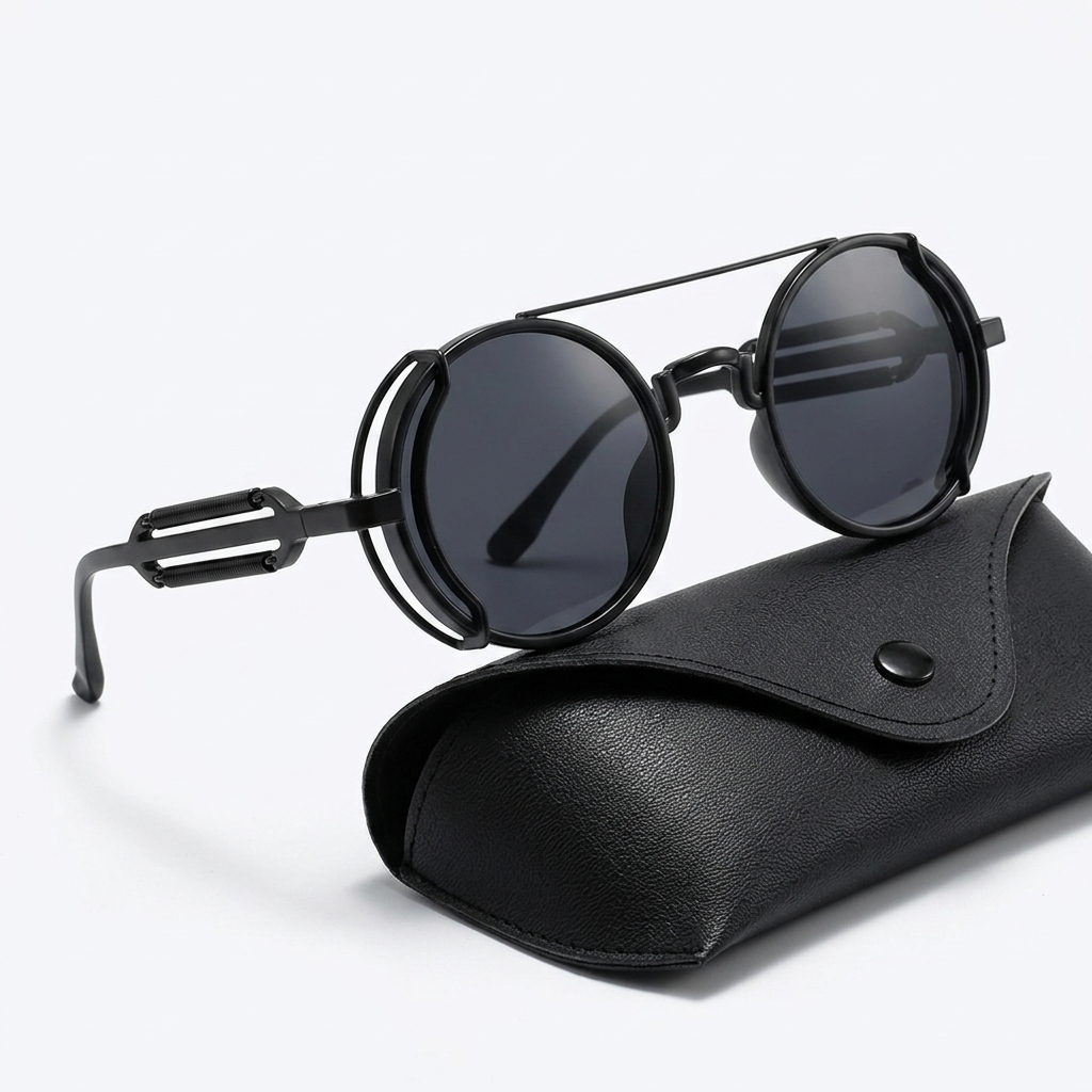 Forbes Round Double-Bridge Sunglasses – view 3