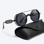 Forbes Round Double-Bridge Sunglasses – view 3