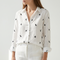 Frances Linen-Look V-Neck Button Shirt – view 14