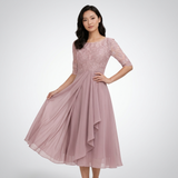 Gabrielle Lace Bodice Midi Dress – view 12