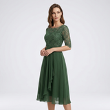 Gabrielle Lace Bodice Midi Dress – view 7
