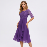 Gabrielle Lace Bodice Midi Dress – view 8