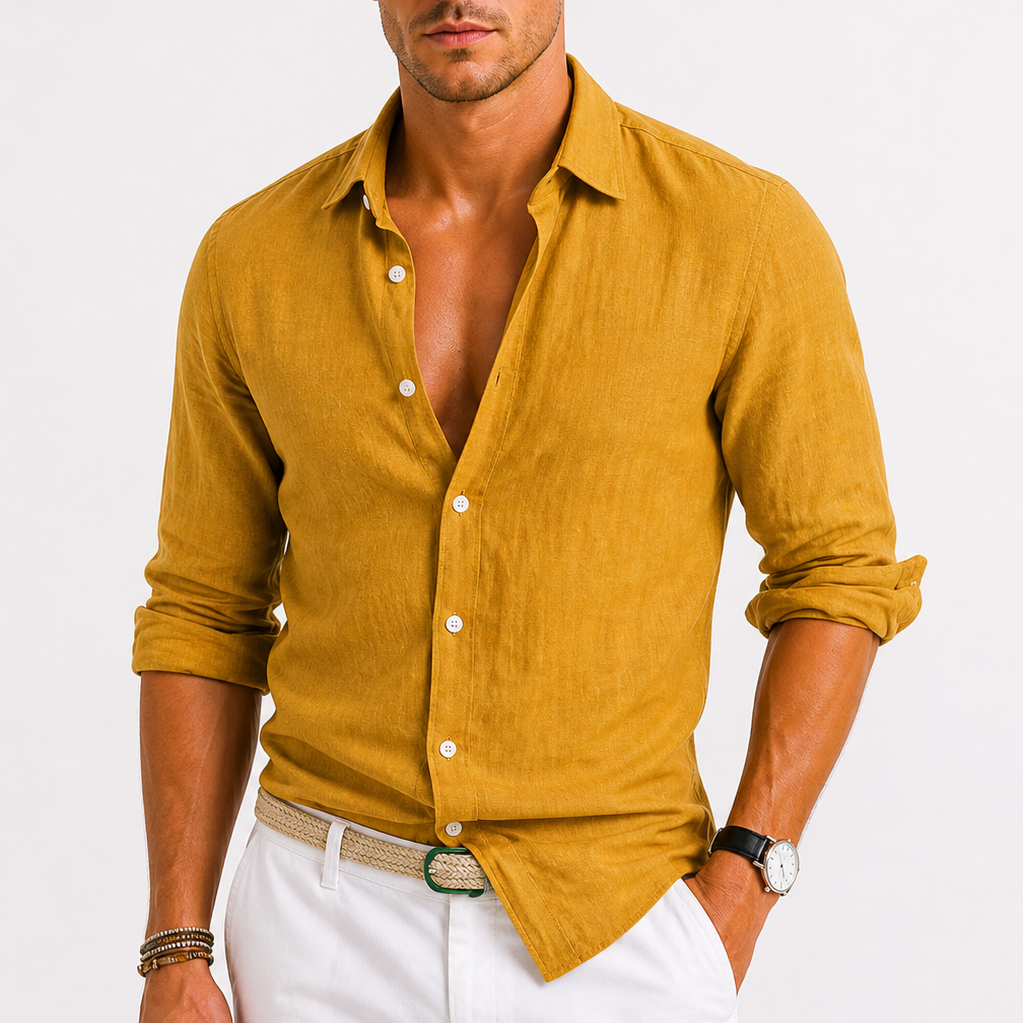 Geneva Linen Long Sleeve Shirt – view 14
