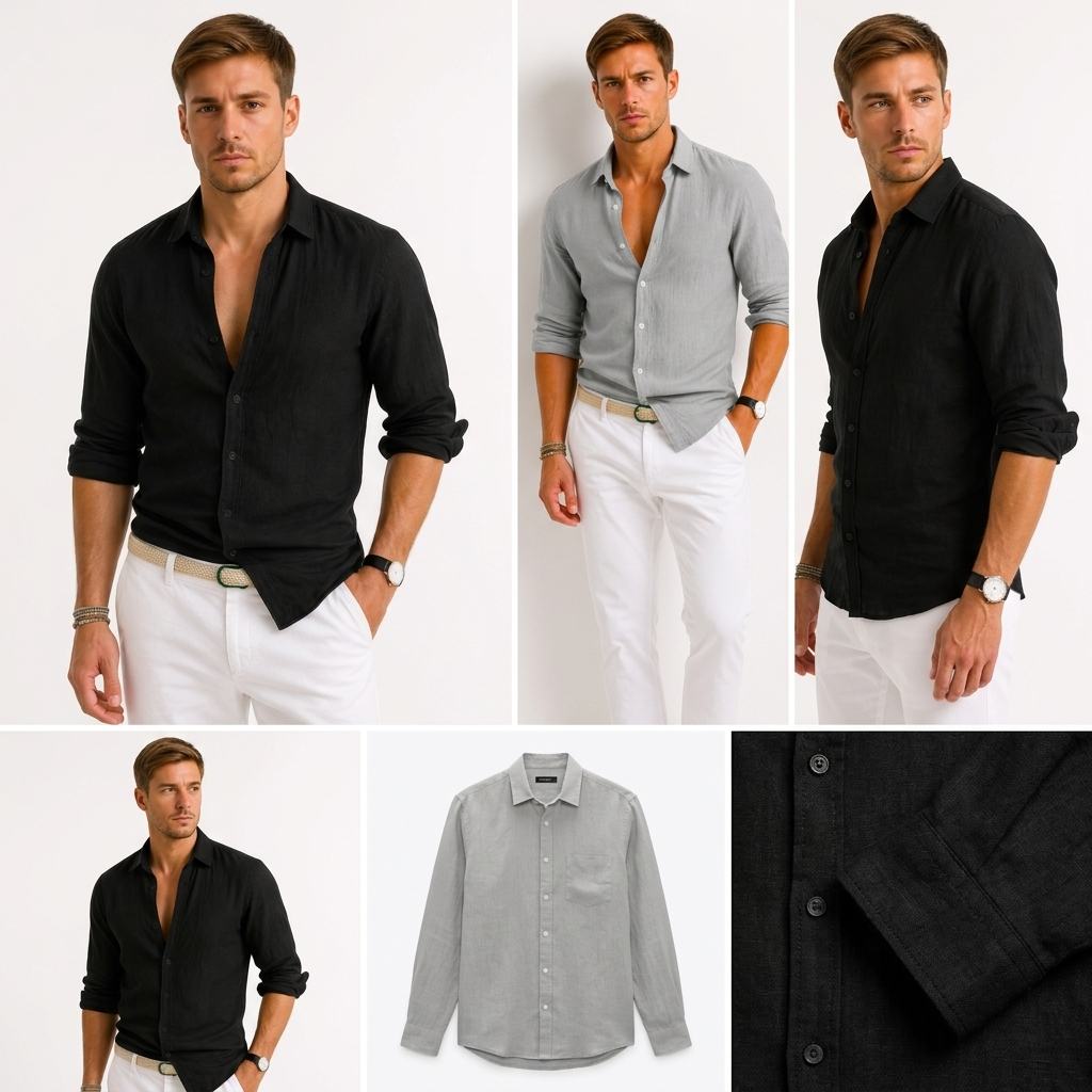 Geneva Linen Long Sleeve Shirt – view 3