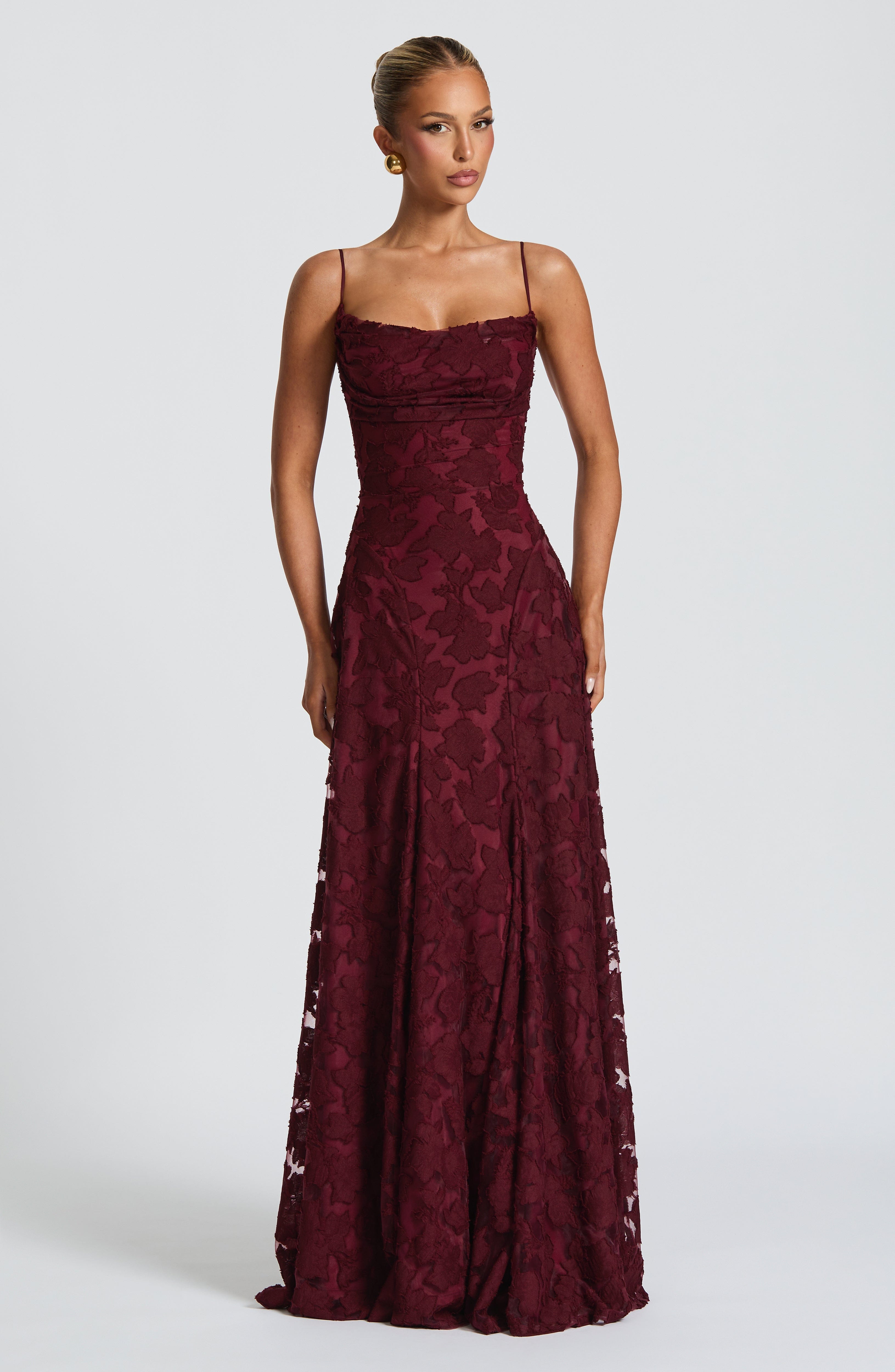 Genevieve Floral Lace Maxi Dress – view 1