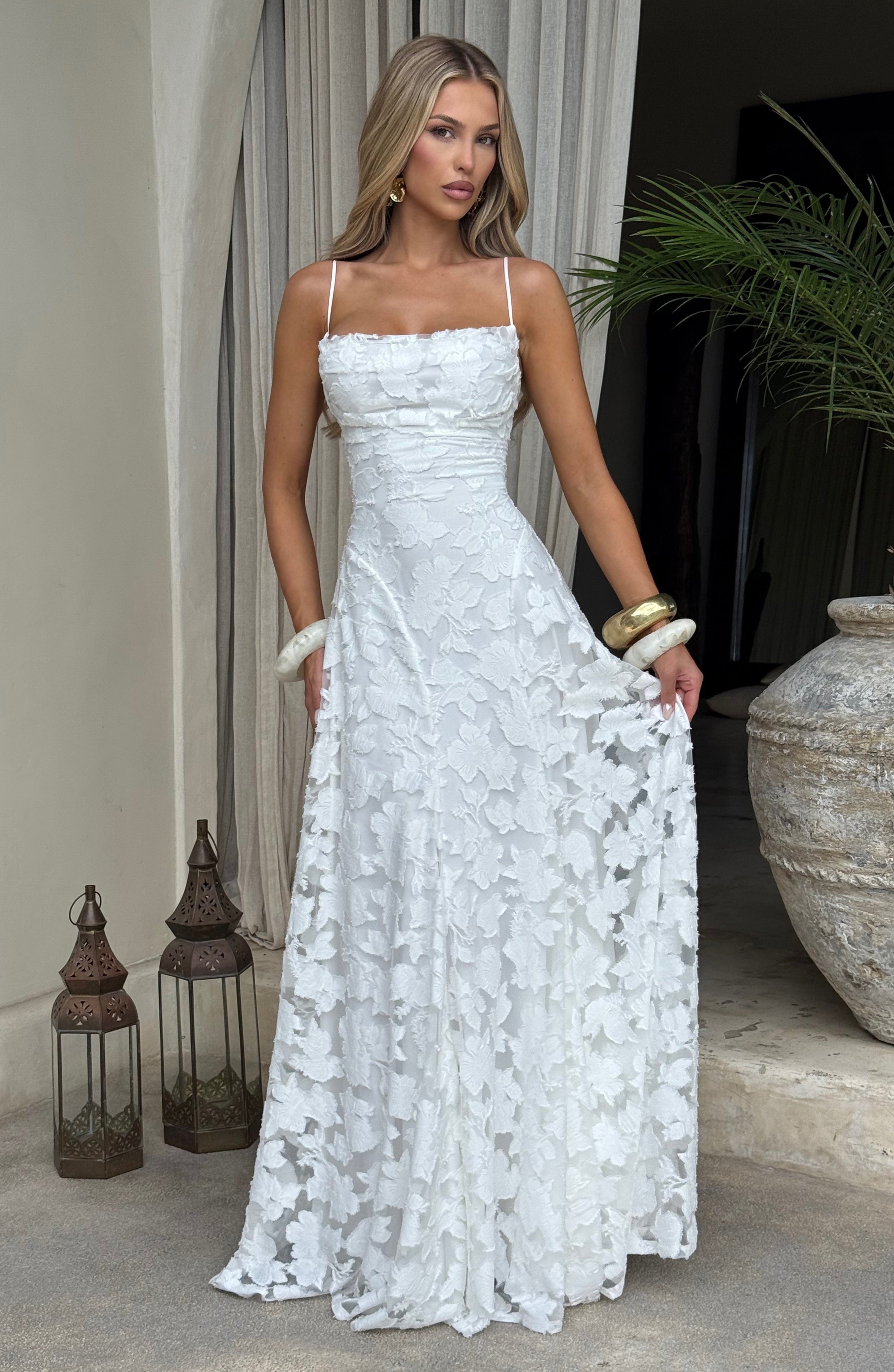 Genevieve Floral Lace Maxi Dress – view 13