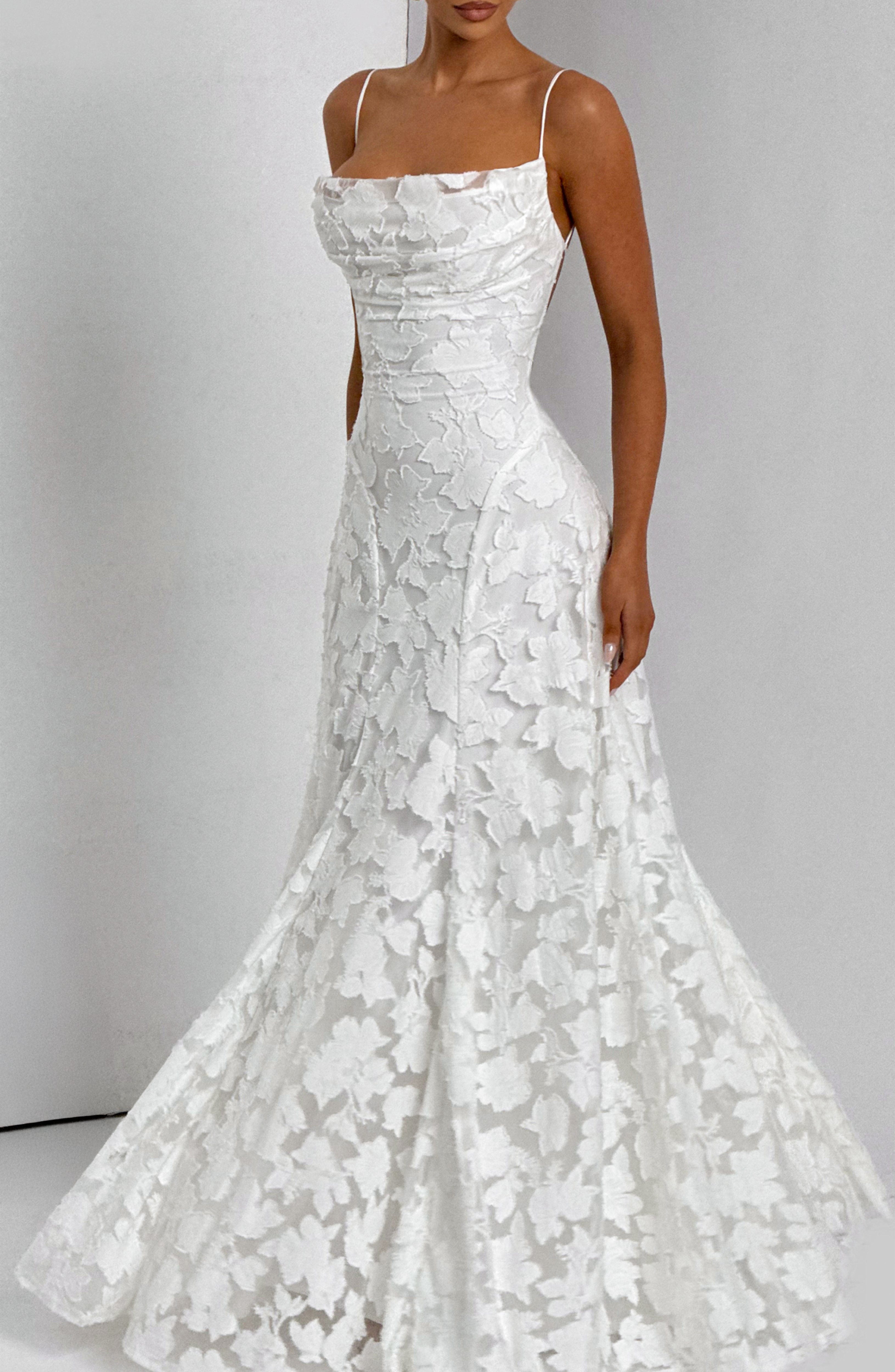 Genevieve Floral Lace Maxi Dress – view 16