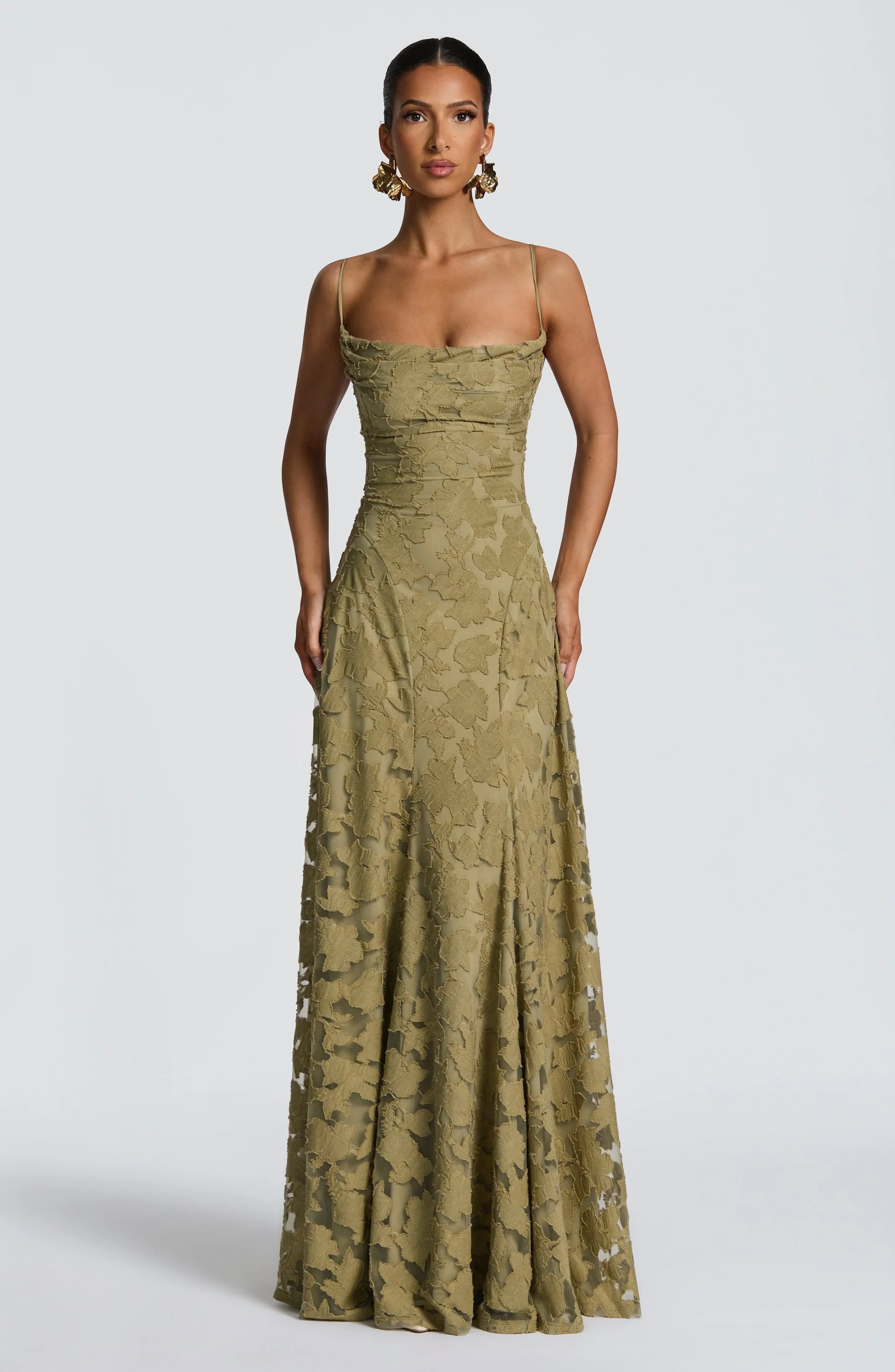 Genevieve Floral Lace Maxi Dress – view 20