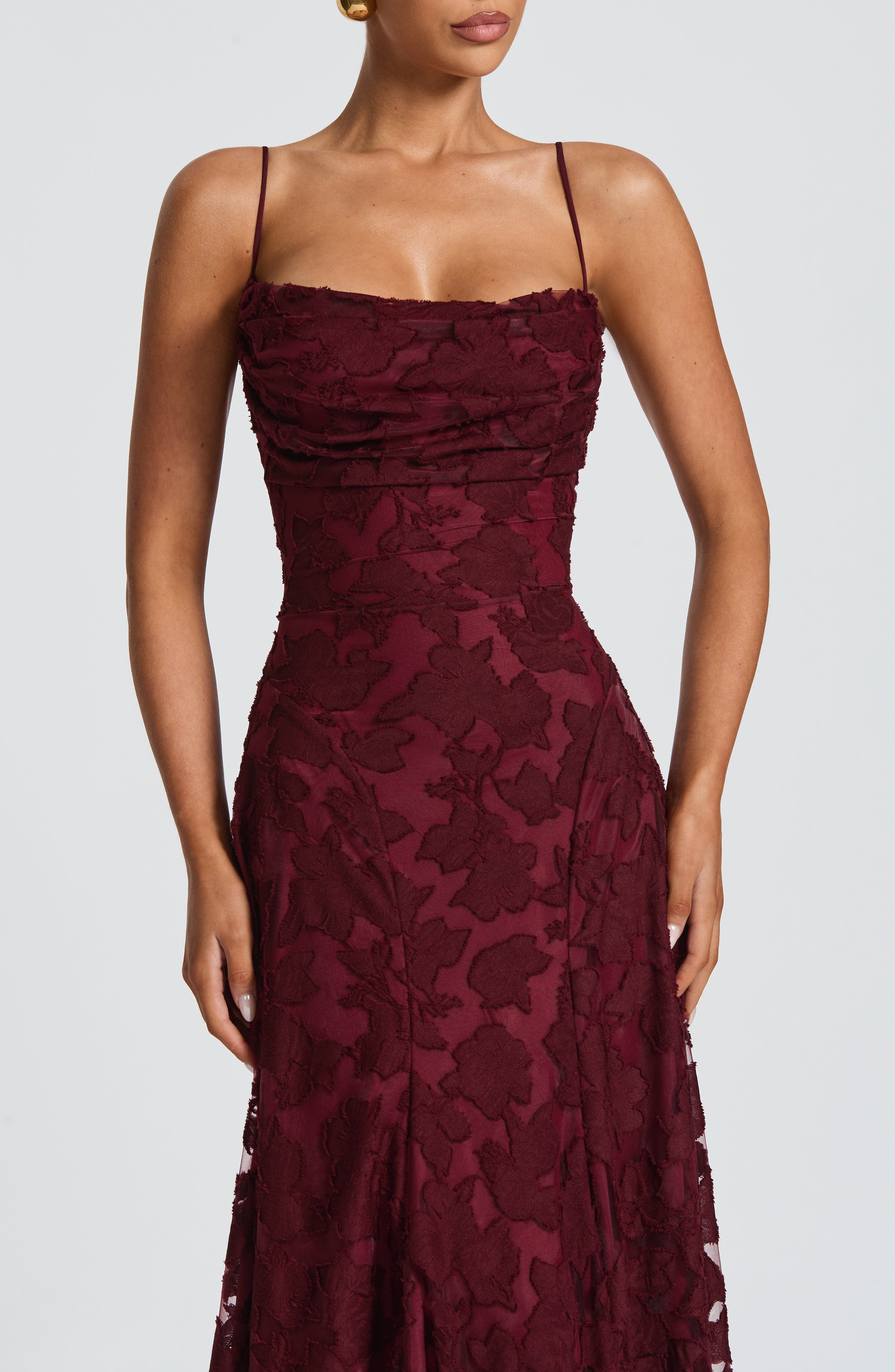 Genevieve Floral Lace Maxi Dress – view 3