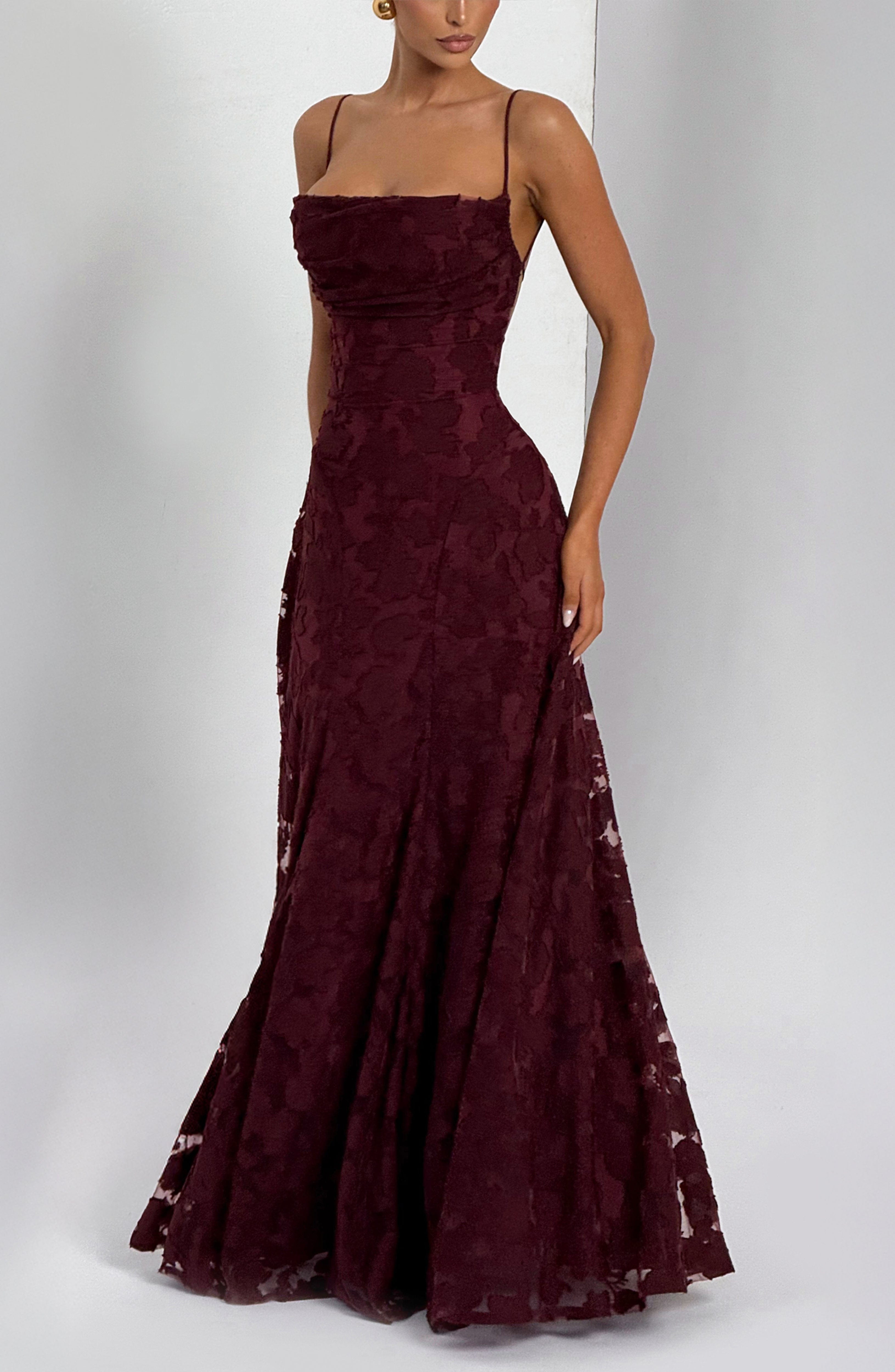 Genevieve Floral Lace Maxi Dress – view 4