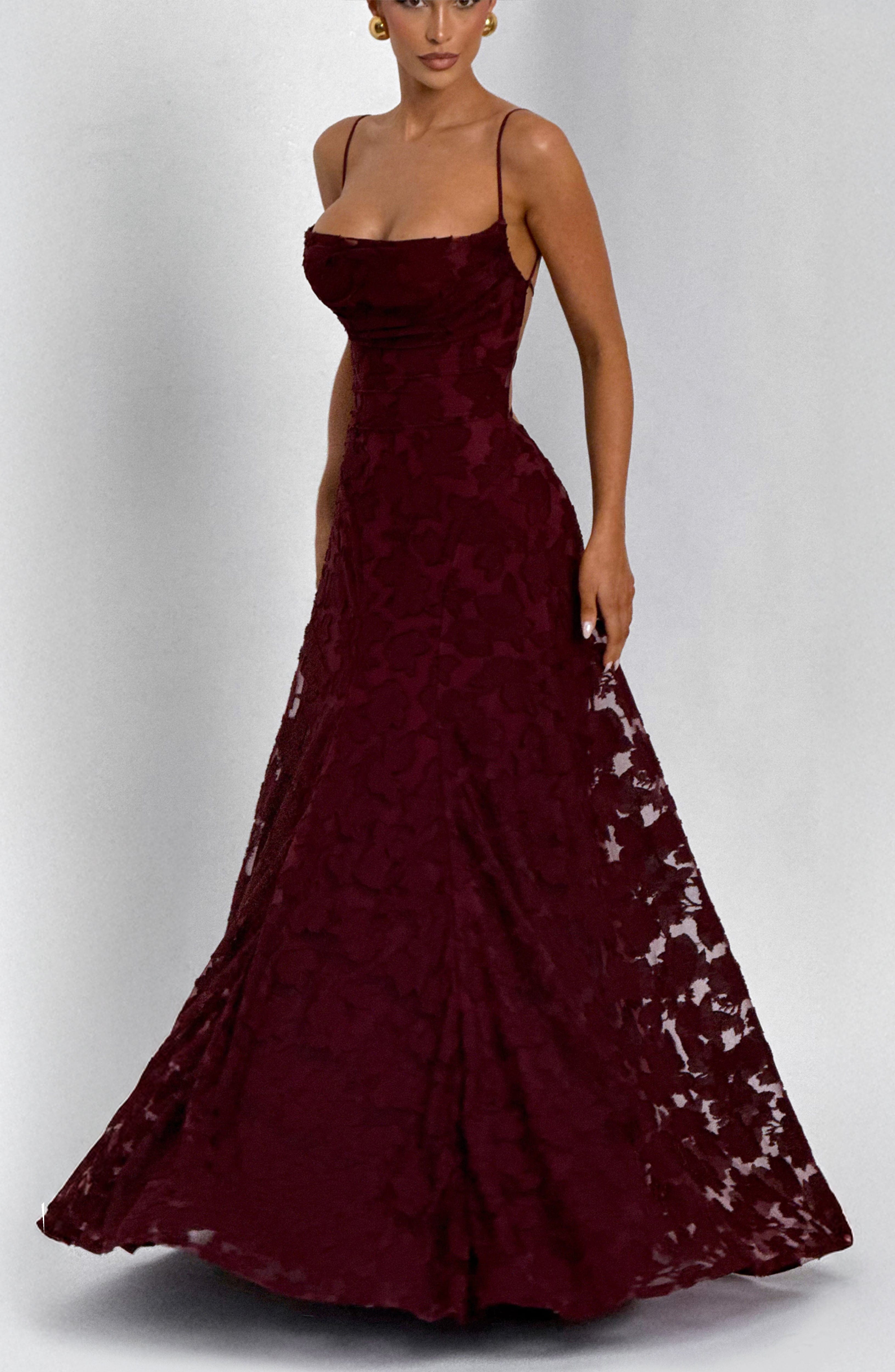 Genevieve Floral Lace Maxi Dress – view 6
