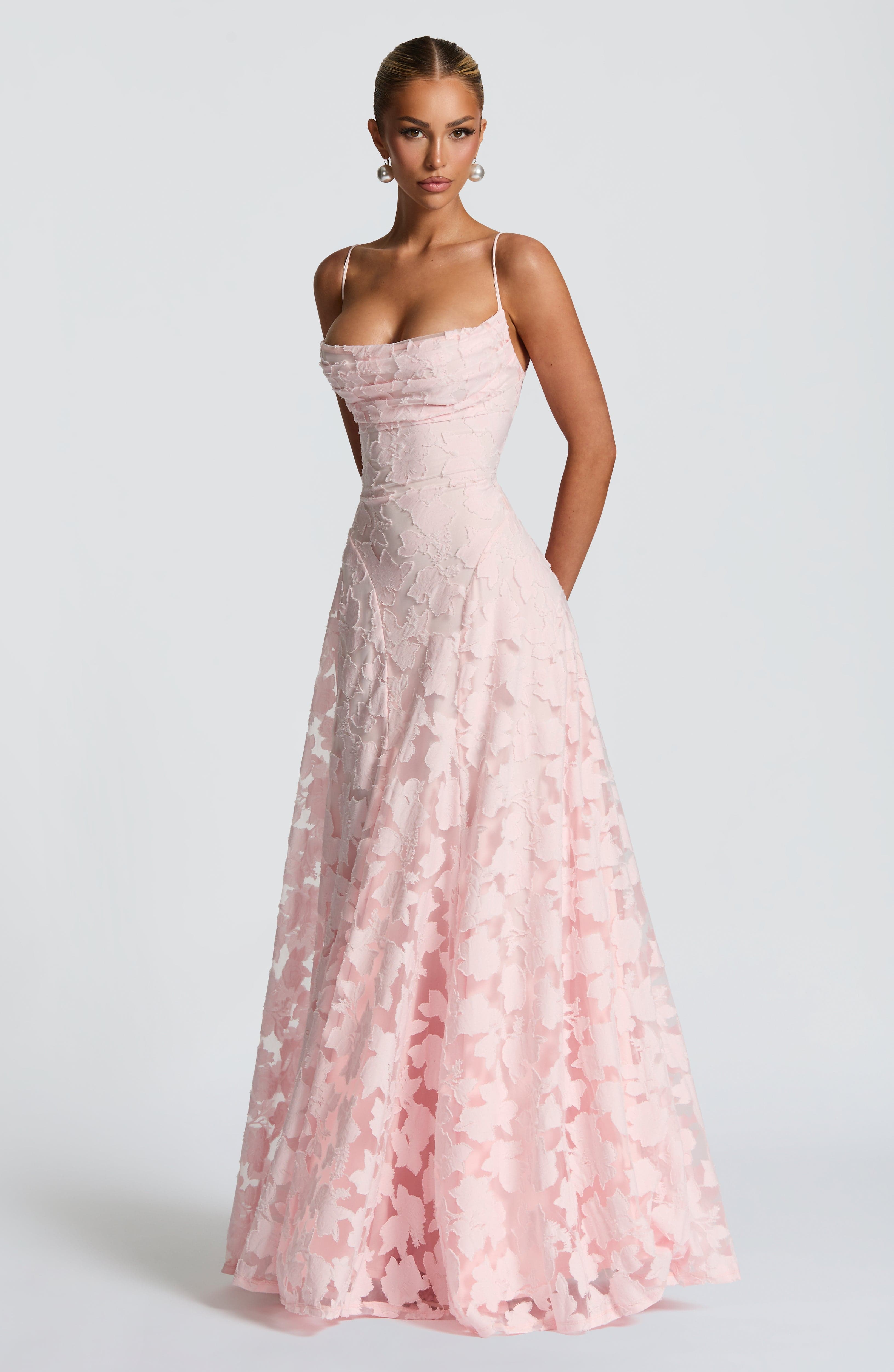 Genevieve Floral Lace Maxi Dress – view 7