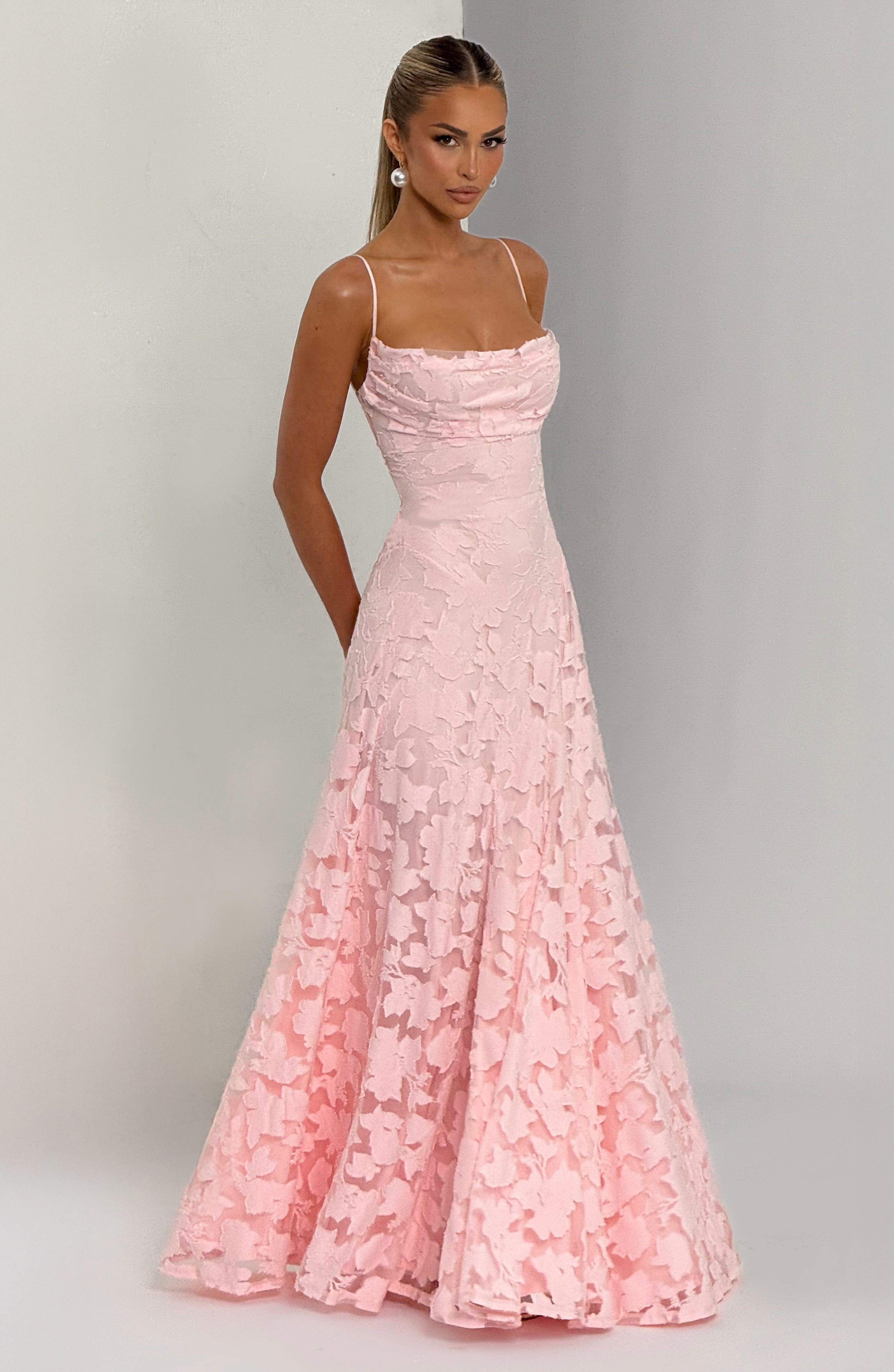 Genevieve Floral Lace Maxi Dress – view 9