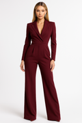 Lacey & Brooks | Georgia Wrap Long Sleeve Jumpsuit