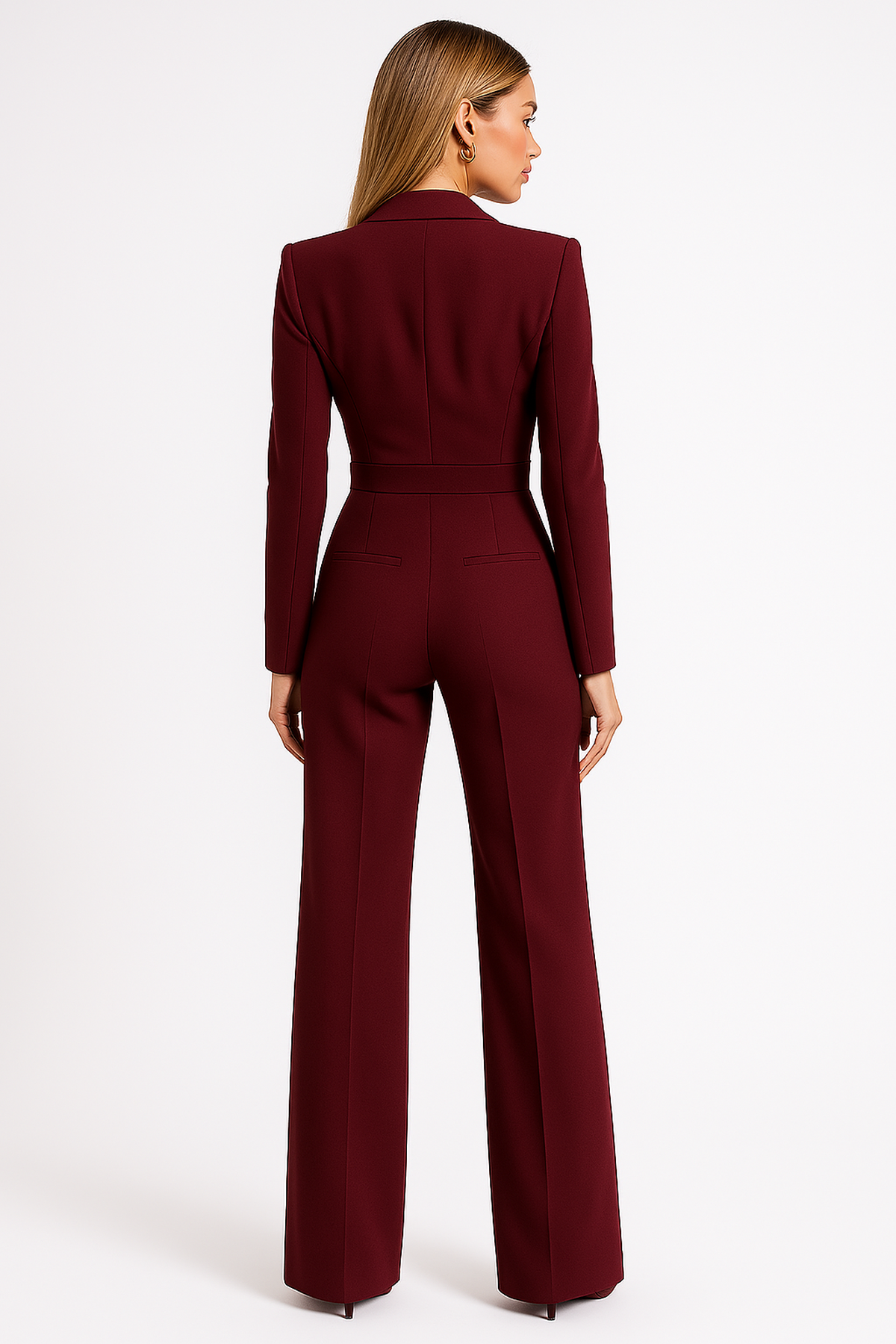 Georgia Wrap Long Sleeve Jumpsuit – view 2