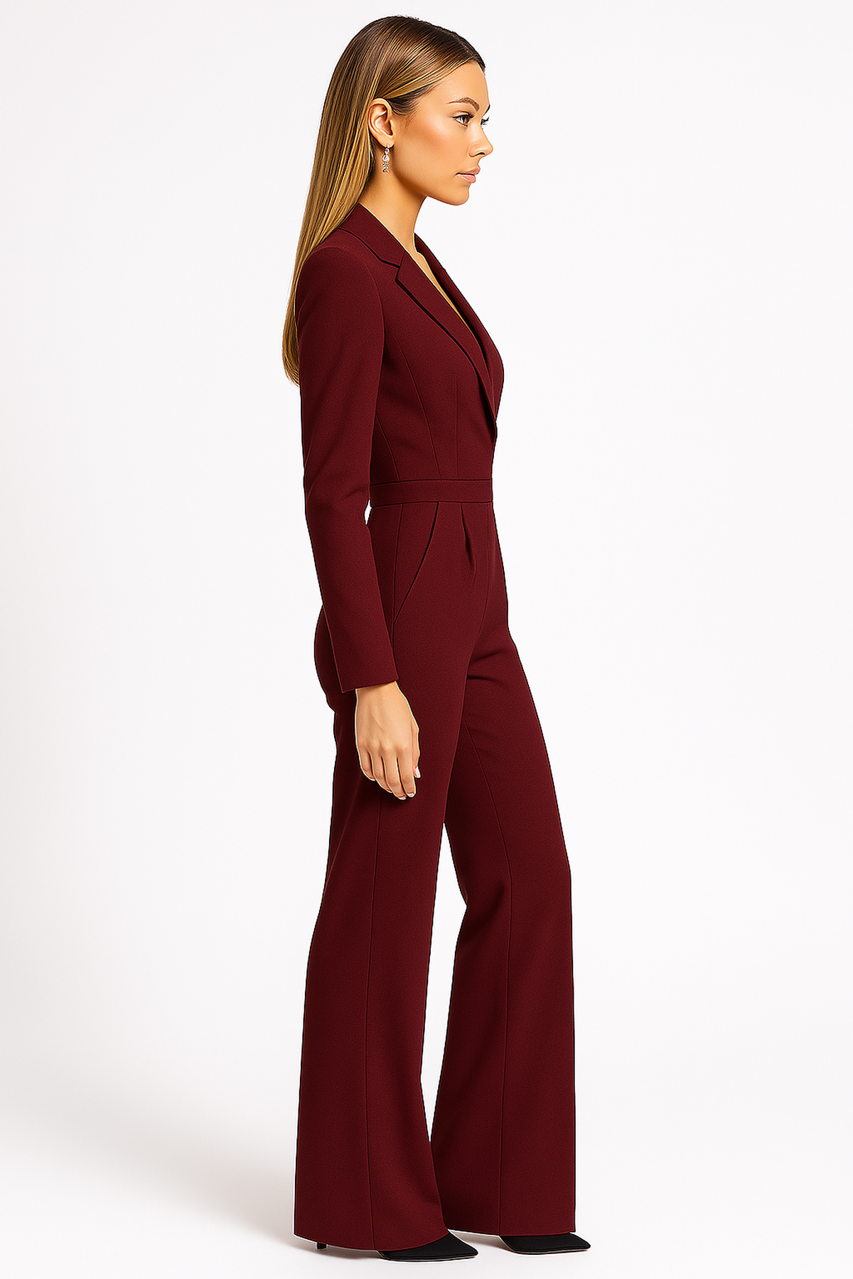 Georgia Wrap Long Sleeve Jumpsuit – view 3