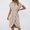 Grace Ruched Wrap Midi Dress – view 3