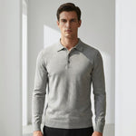 Grayson Merino Polo Sweater – view 3