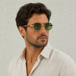Halston Round Metal Sunglasses – view 2