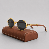 Halston Round Metal Sunglasses – view 4