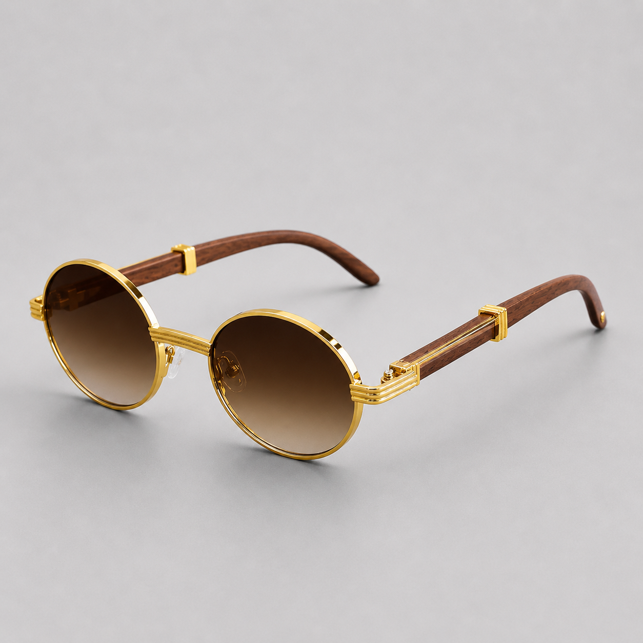 Halston Round Metal Sunglasses – view 5