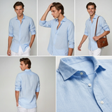 Hampton Classic Linen Button-Up Shirt – view 3