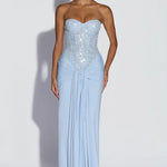 Harriet Beaded Corset Maxi Dress – view 16